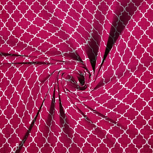 Pink_Cotton_Fitted_Bedsheet_With_Pillow_Covers