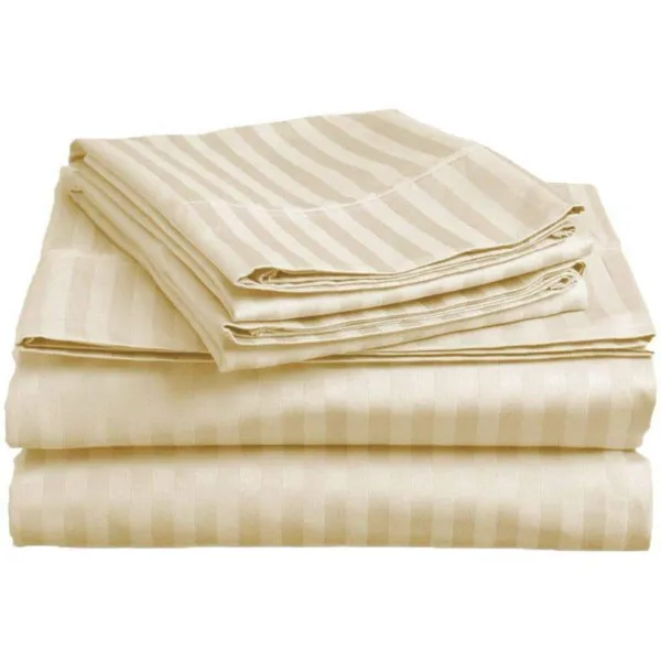 Pink_Satin_Striped_Bedsheet_With_Pillow_Covers