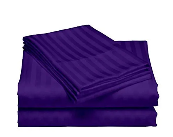 Navy_Blue_Satin_Striped_Bedsheet_With_Pillow_Covers