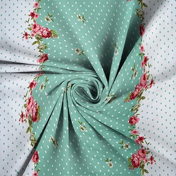 Multicolor_Cotton_Fitted_Bedsheet_With_Pillow_Covers