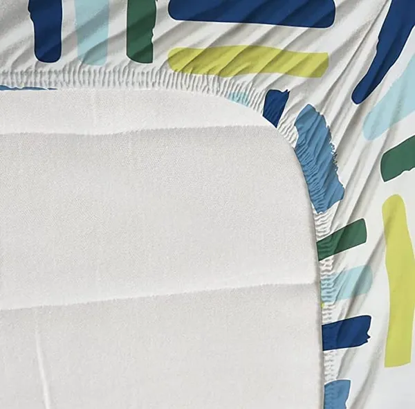 Multicolor_Cotton_Fitted_Bedsheet_Set_With_Pillow_Covers
