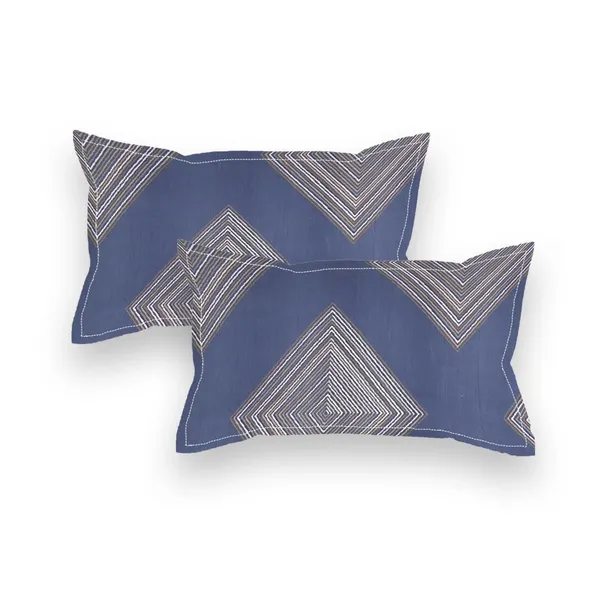 Multicolor_Cotton_Fitted_Bedsheet_With_Pillow_Covers