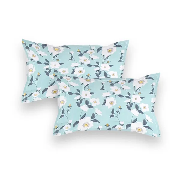 Multicolor_Cotton_Fitted_Bedsheet_With_Pillow_Covers