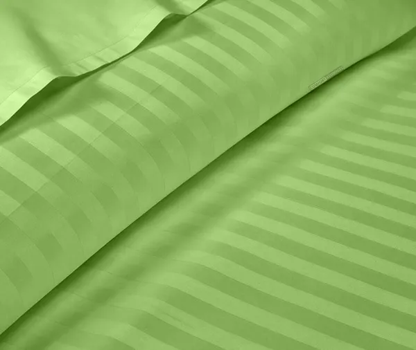 Light_Green_Cotton_Fitted_Bed_Bedsheet_With_Pillow_Covers