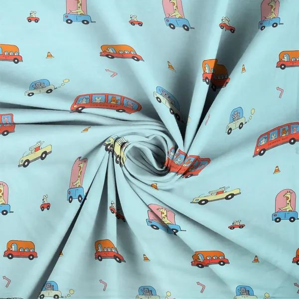 Multicolor_Fitted_Bedsheet_With_Pillow_Covers