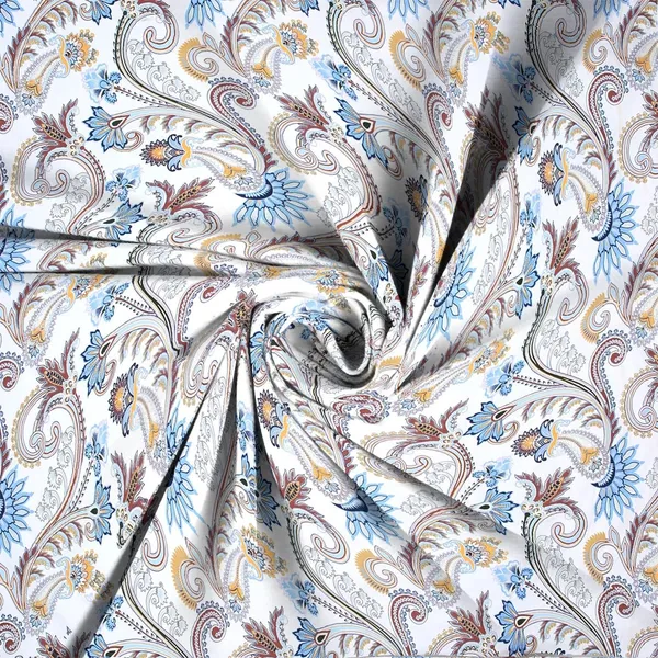 Multicolor_Cotton_Fitted_Bedsheet_With_Pillow_Covers