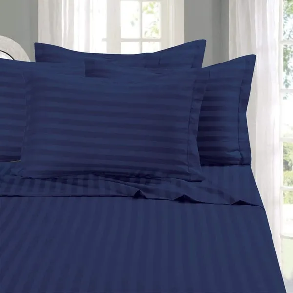Blue_Cotton_Striped_Bedsheet_With_Pillow_Covers