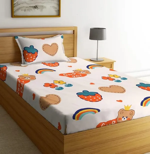 Multicolor_Cotton_Bedsheet_With_Pillow_Cover