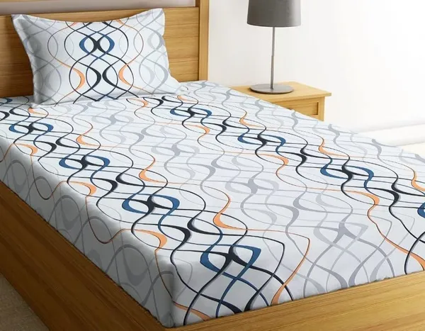 Multicolor_Cotton_Single_Bedsheet_With_Pillow_Cover