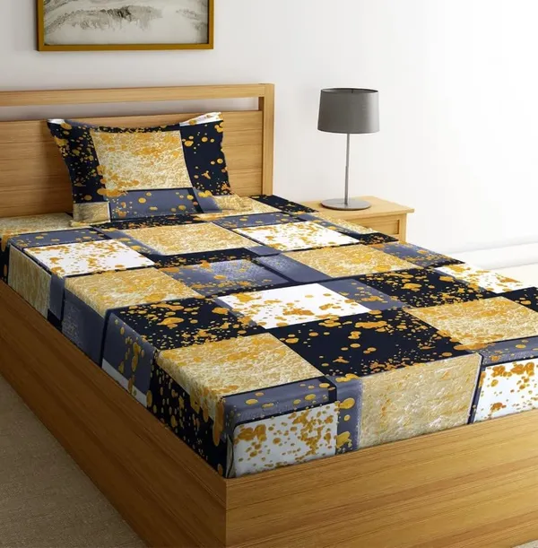 Multicolor_Single_Bed_Bedsheet_With_Pillow_Cover