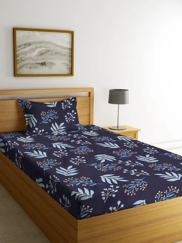 Multicolor_Cotton_Single_Bedsheet_With_Pillow_Cover