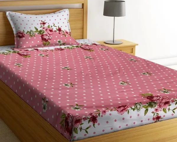 Multicolor_Cotton_Single_Bedsheet_With_Pillow_Cover