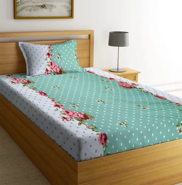 Multicolor_Single_Bed_Bedsheet_With_Pillow_Cover