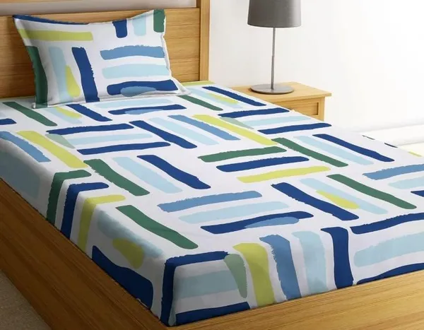 Multicolor_Single_Bed_Bedsheet_With_Pillow_Cover