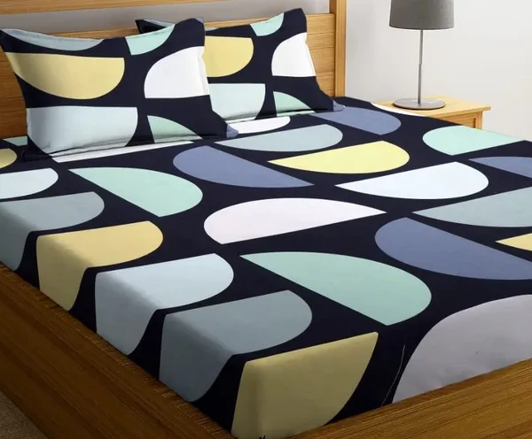 Multicolor_Cotton_Printed_Double_Bedsheet_With_Pillow_Covers