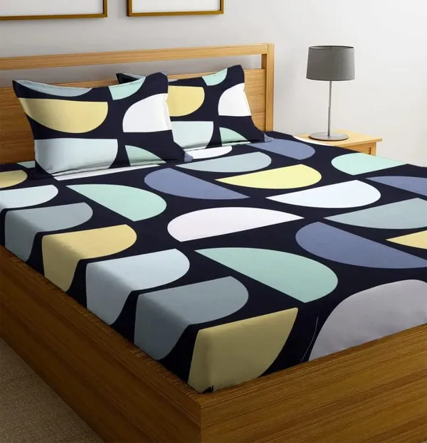 Multicolor_Cotton_Printed_Double_Bedsheet_With_Pillow_Covers