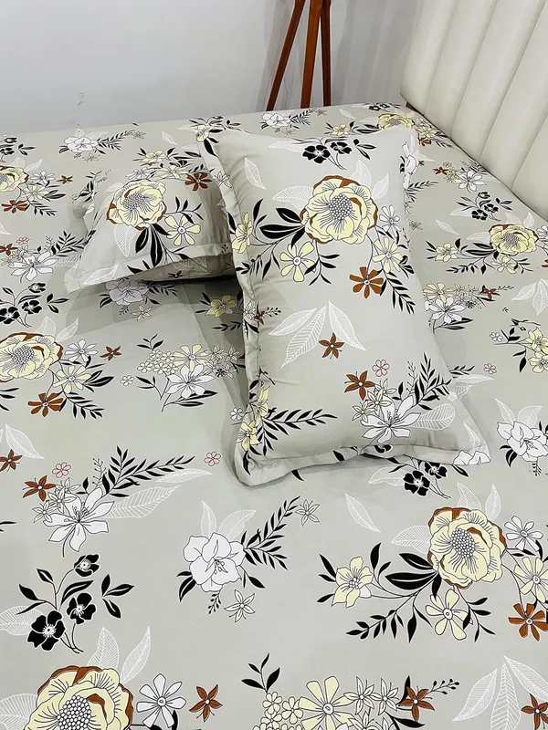 Dark_Blue_Cotton_Printed_Double_Bedsheet_With_Pillow_Covers