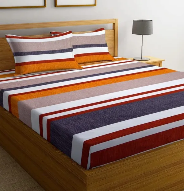Multicolor_Cotton_Printed_Double_Bedsheet_With_Pillow_Covers