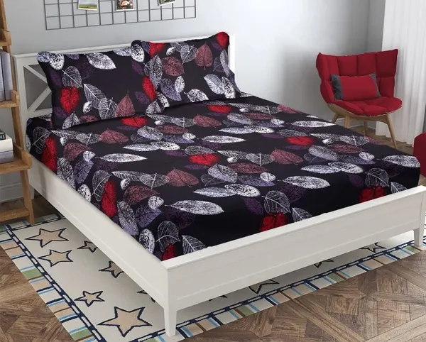 Multicolor_Cotton_Printed_Double_Bedsheet_With_Pillow_Covers