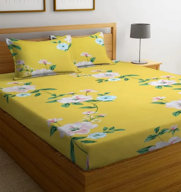 Multicolor_Cotton_Printed_Double_Bedsheet_With_Pillow_Covers