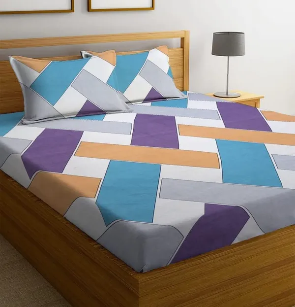 Multicolor_Cotton_Printed_Double_Bedsheet_With_Pillow_Covers