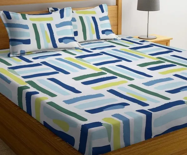 Multicolor_Cotton_Printed_Double_Bedsheet_With_Pillow_Covers