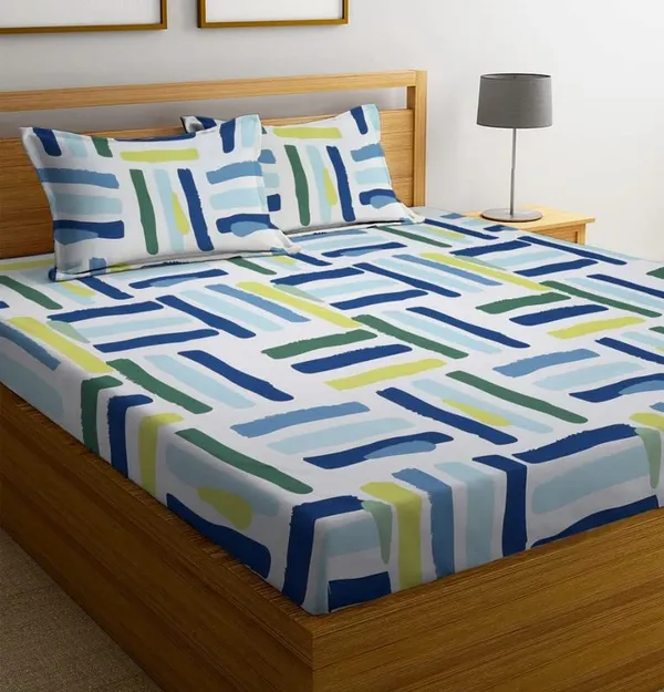 Multicolor_Cotton_Printed_Double_Bedsheet_With_Pillow_Covers