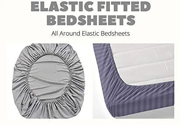 Multicolor_Cotton_Fitted_Bedsheet_With_Pillow_Covers