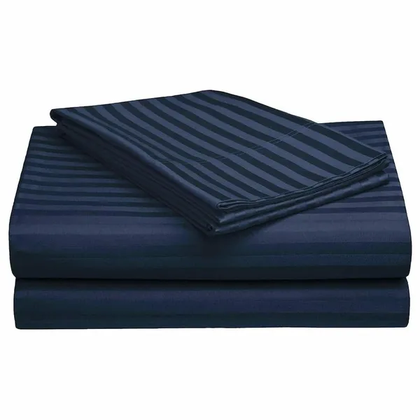 Navy_Blue_Cotton_Bedsheet_With_Pillow_Covers