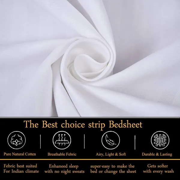 White_Cotton_Bedsheet_With_Pillow_Covers