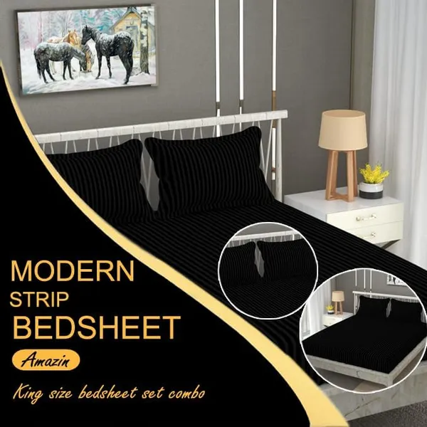 Black_Cotton_Bedsheet_With_Pillow_Covers