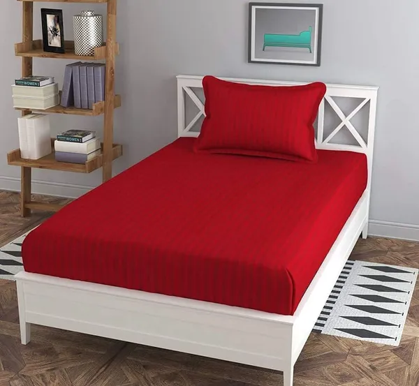 Maroon_Cotton_Sateen_Bedsheet_With_Pillow_Cover