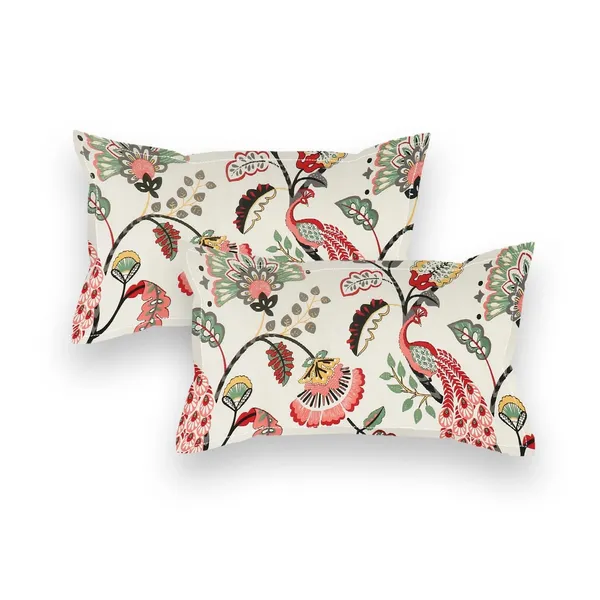 Multicolor_Cotton_Fitted_Bedsheet_With_Pillow_Covers