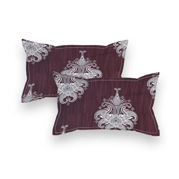 Multicolor_Cotton_Fitted_Bedsheet_Set_With_Pillow_Covers