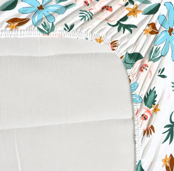 Multicolor_Cotton_Fitted_Bedsheet_With_Pillow_Covers