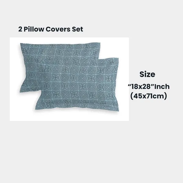 Multicolor_Cotton_Fitted_Bedsheet_With_Pillow_Covers