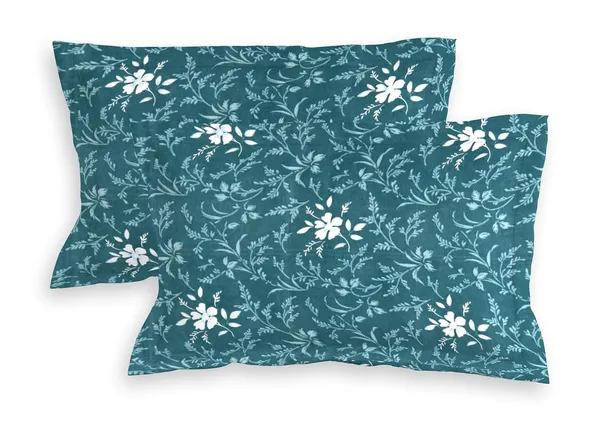 Multicolor_Cotton_Fitted_Bedsheet_With_Pillow_Covers