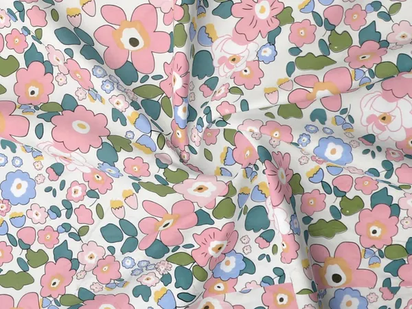 Multicolor_Cotton_Fitted_Bedsheet_With_Pillow_Covers