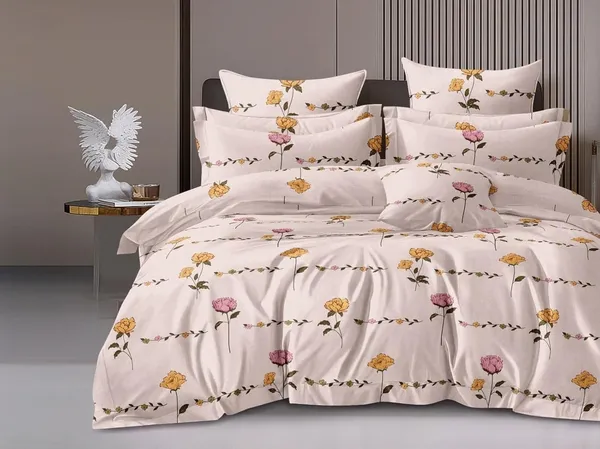 Multicolor_Microfiber_Cotton_Bedsheet_With_Pillow_Covers