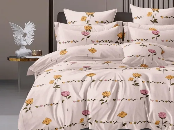 Multicolor_Microfiber_Cotton_Bedsheet_With_Pillow_Covers