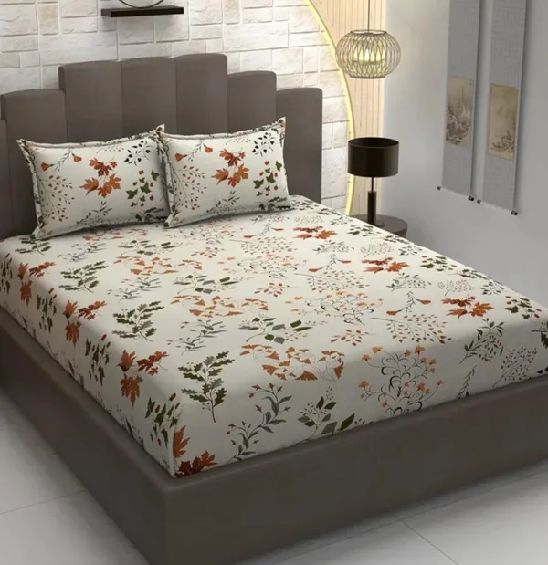 Multicolor_Microfiber_Cotton_Bedsheet_With_Pillow_Covers