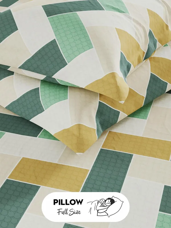 Multicolor_Microfiber_Cotton_Bedsheet_Set_With_Pillow_Covers
