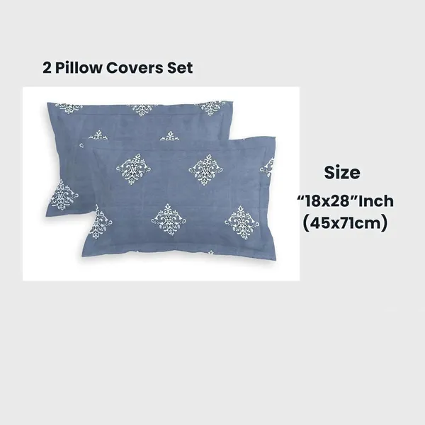 Multicolor_Microfiber_Cotton_Bedsheet_Set_With_Pillow_Covers