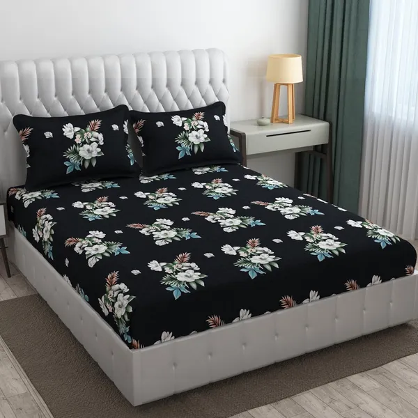 Multicolor_Cotton_Bedsheet_With_Pillow_Covers