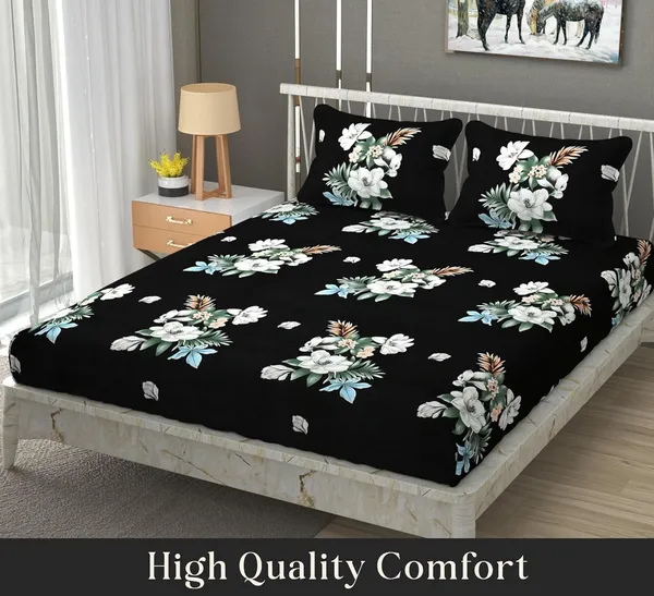 Multicolor_Cotton_Bedsheet_With_Pillow_Covers