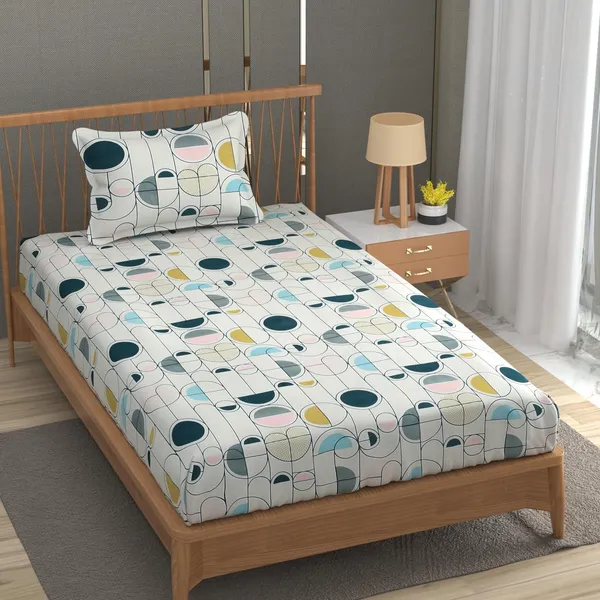 Multicolor_Cotton_Bedsheet_With_Pillow_Cover