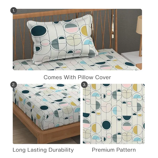 Multicolor_Cotton_Bedsheet_With_Pillow_Cover