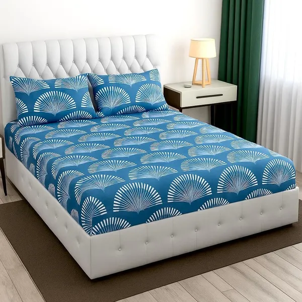 Multicolor_Cotton_Bedsheet_With_Pillow_Covers