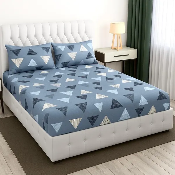 Multicolor_Cotton_Bedsheet_With_Pillow_Covers