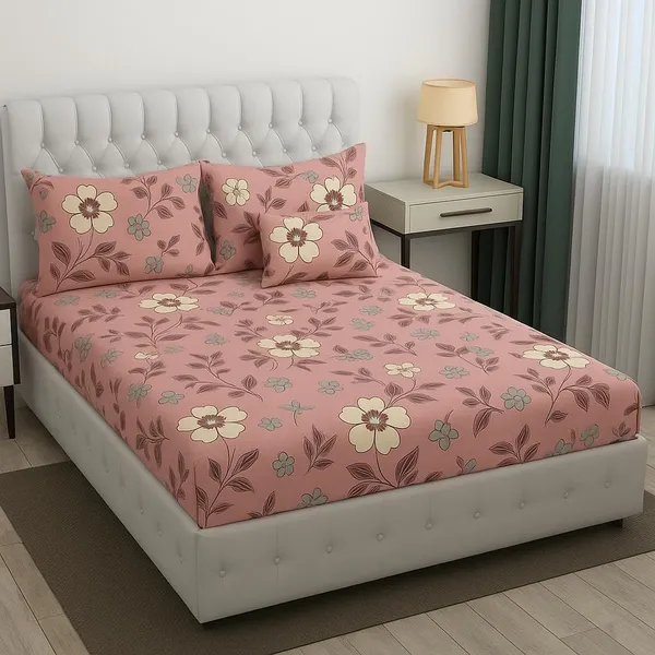 Multicolor_Cotton_Bedsheet_With_Pillow_Covers